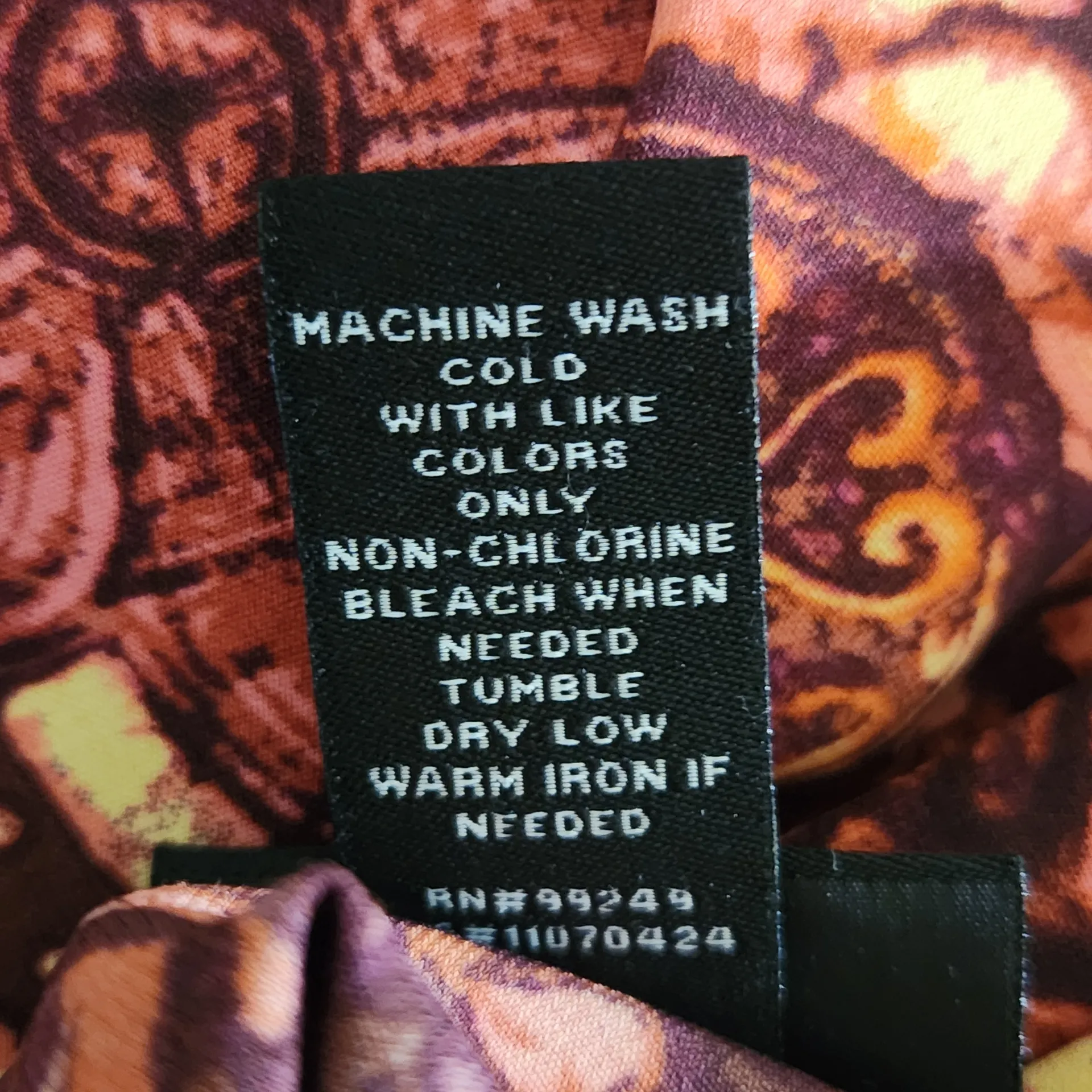 Maggie Barnes Pink and Purple Print Short Sleeve Top Size 0X 14/16 - Image 7