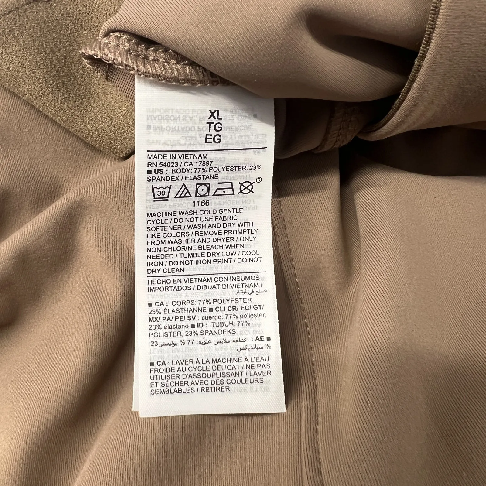 Old Navy PowerSoft Go Dry Pants Womens XL Brown High Rise Pleated Wide Leg - Image 10