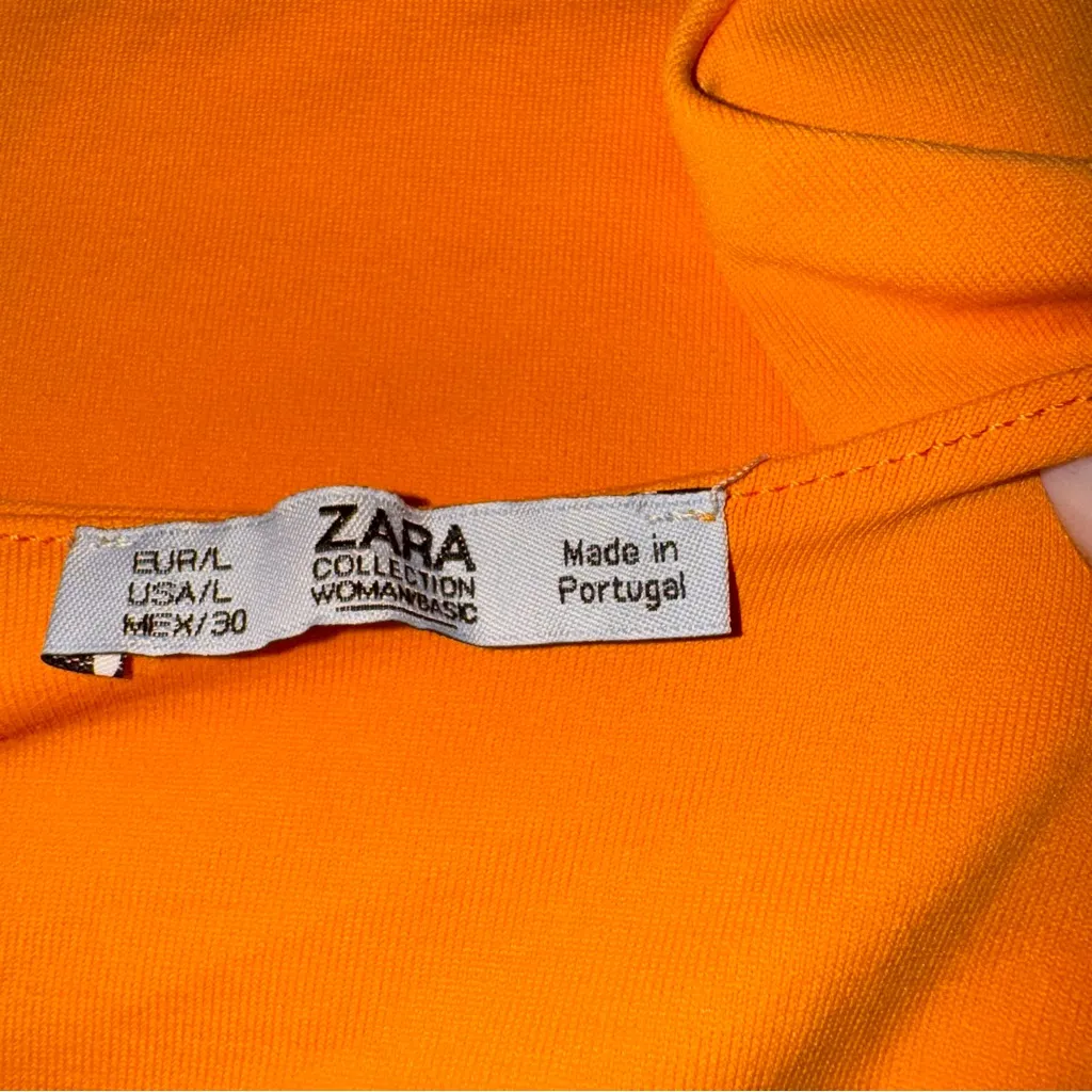 Zara Orange Bodysuit Size‎ L - Image 3