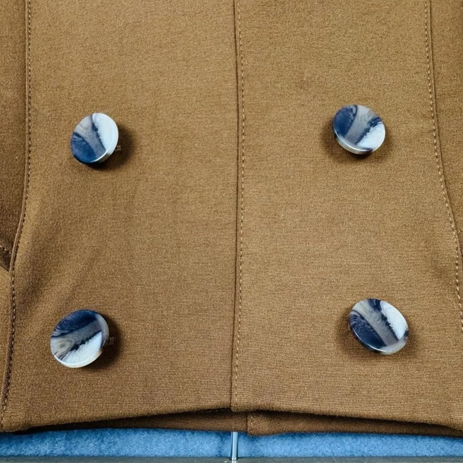 Betabrand Pants Womens Medium Brown Sailor High Rise Dress Yoga Trousers Flared - Image 3