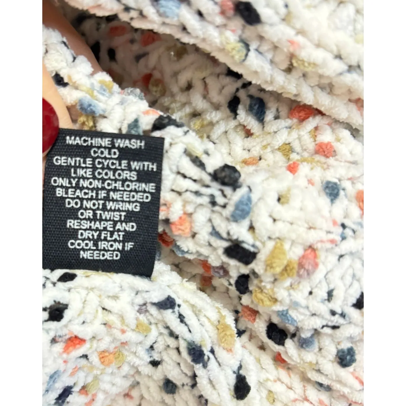 Moon & Madison Anthropology Cropped Cardigan Cable Knit Chunky Open Size M Size M - Image 7