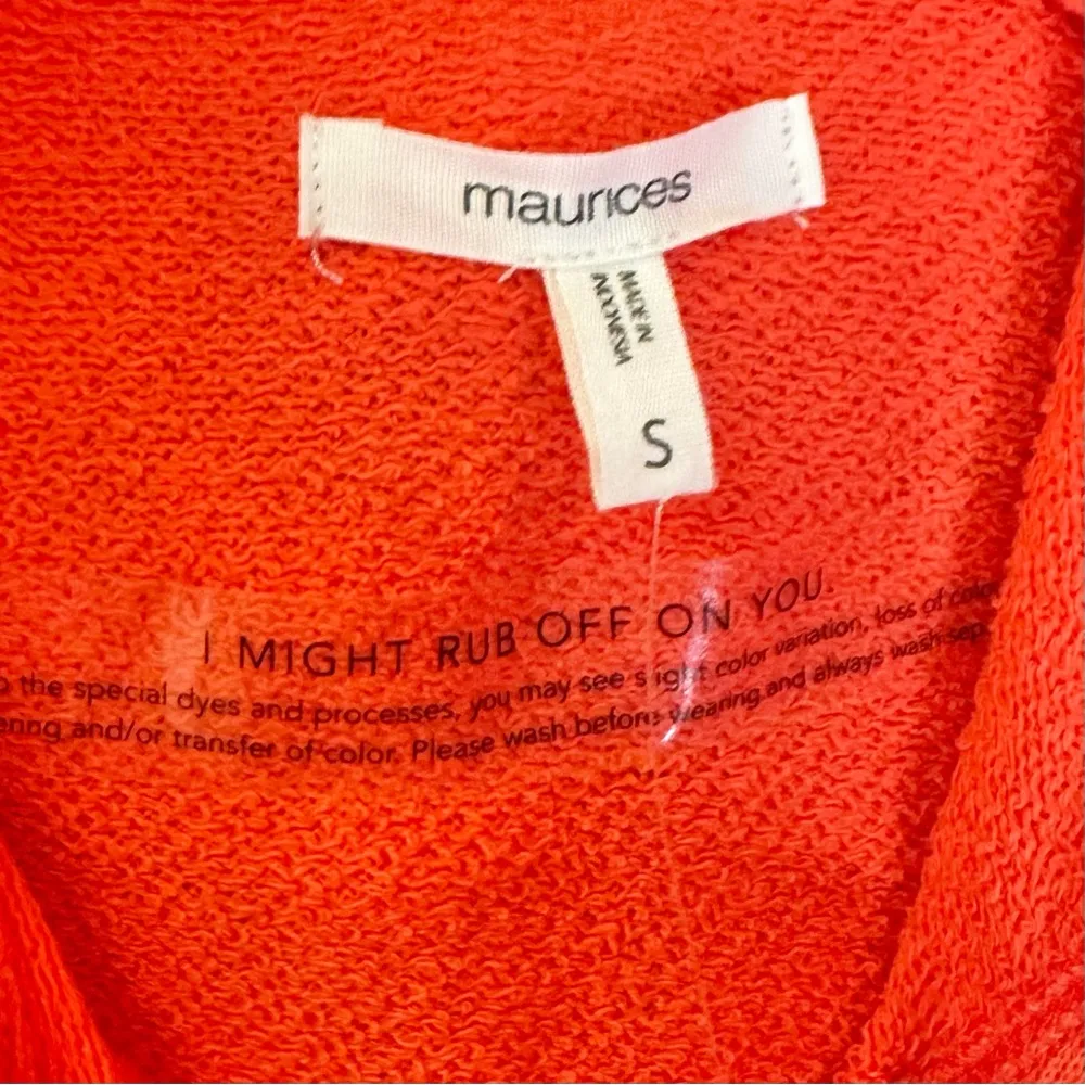 NWT Maurice’s French Terry Pullover Long Length Hoodie Sweatshirt Vibrant Bold - Image 4