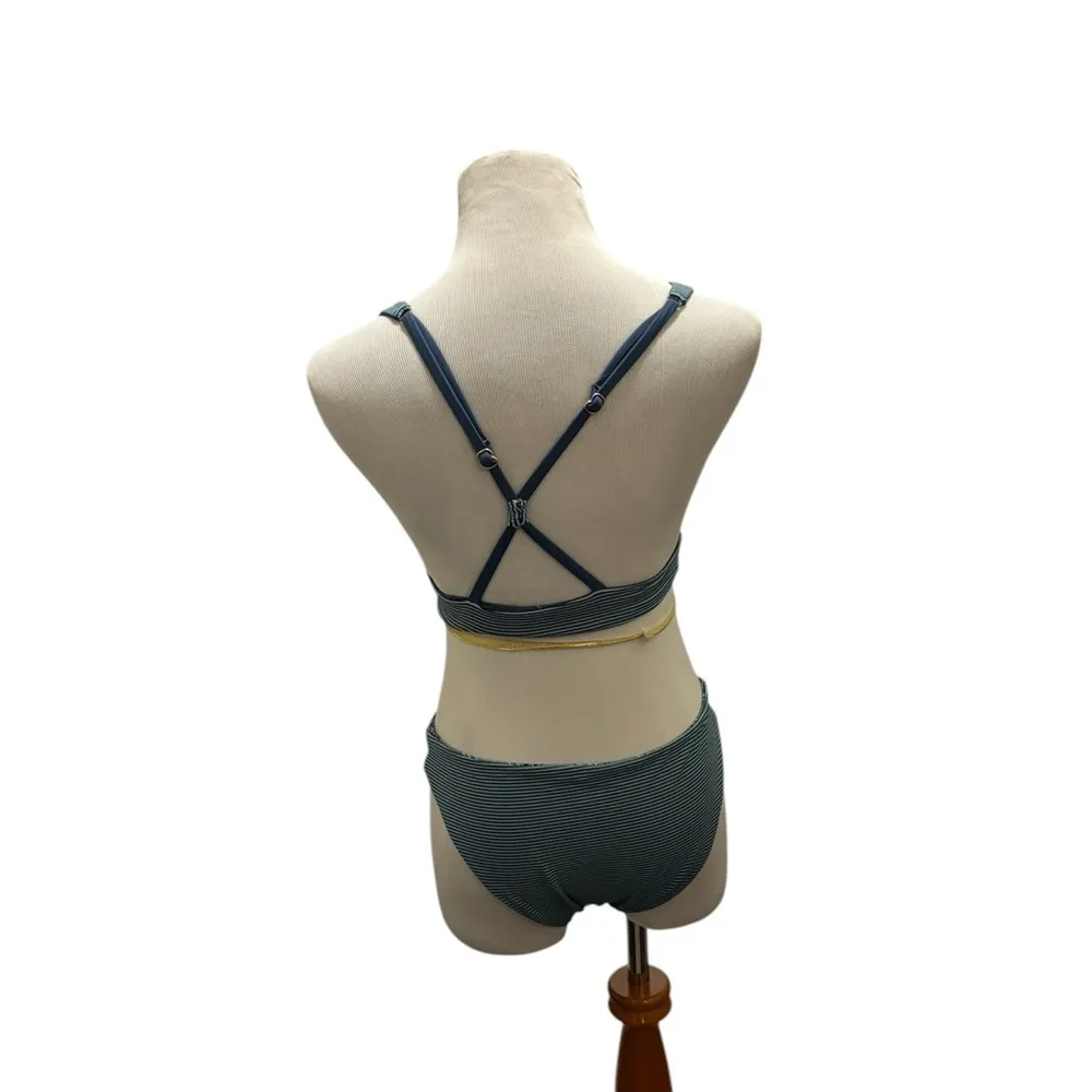 Carve designs reversible striped bikini set - Image 6