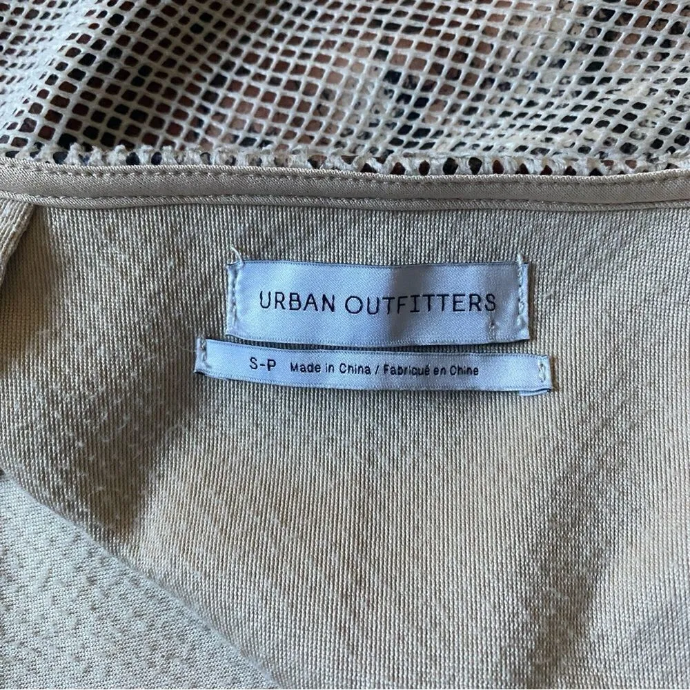 Urban Outfitters Bodycon Mini Dress Snakeskin Print Mesh Open Back - Image 5