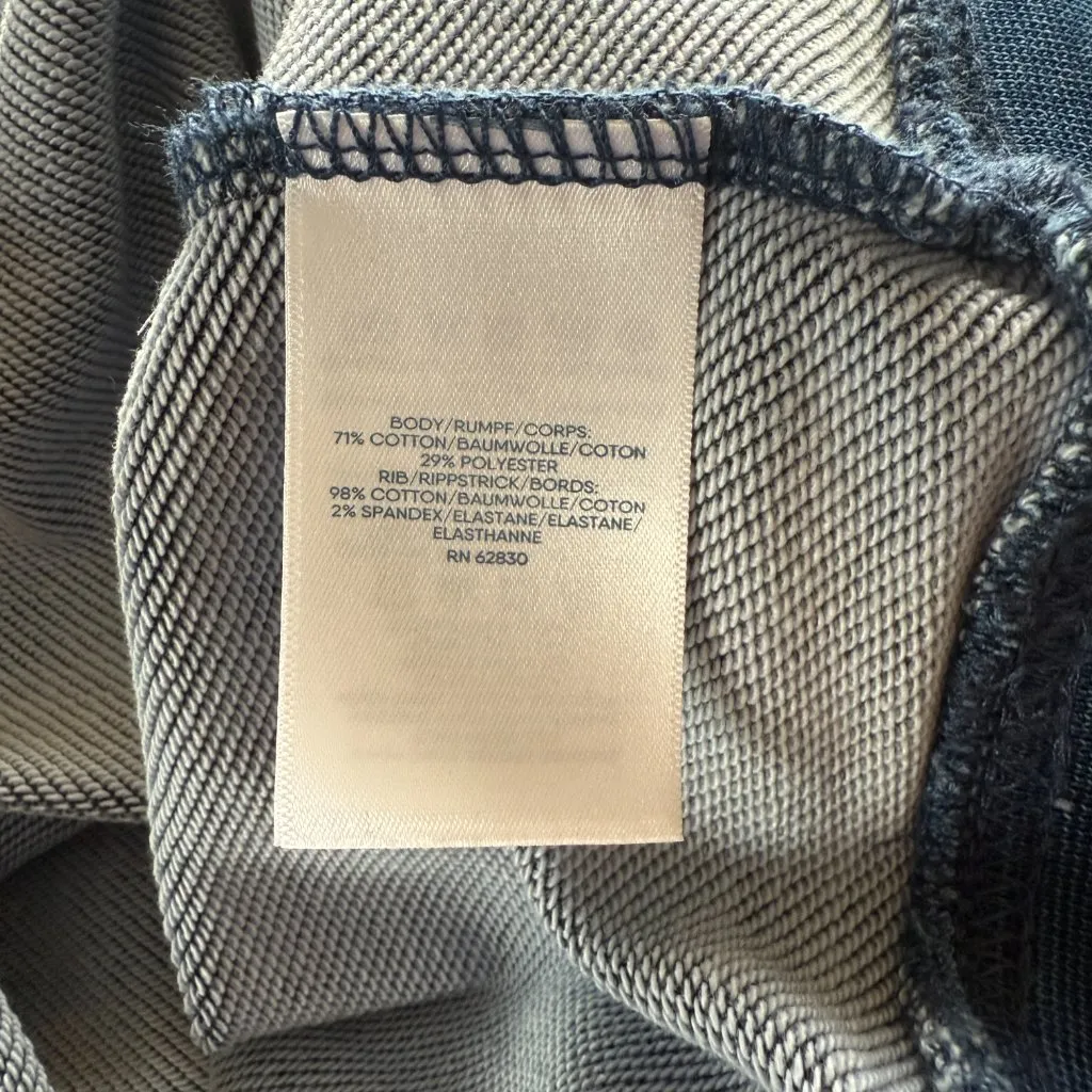 Vintage Lands' End Serious Sweats dark blue collared long sleeve shirt size XS - Image 7