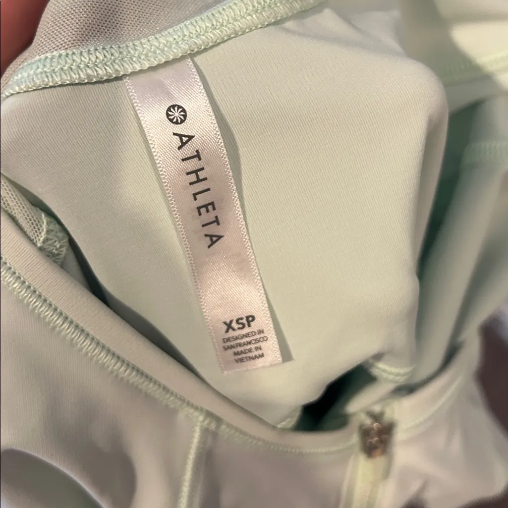 Athleta Match Point Tennis Dress Golf Athletic Pockets Mint Green Mesh back - Image 7