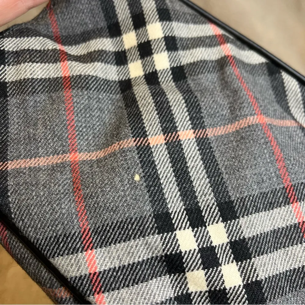 Burberry Rare  Blue Label Flannel Nova Check Plaid Bag - Image 10