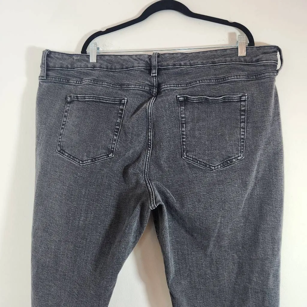 St. John's Bay Black Girlfriend Jeans Size 24 Black Mid-Rise Straight Leg Jeans - Image 5