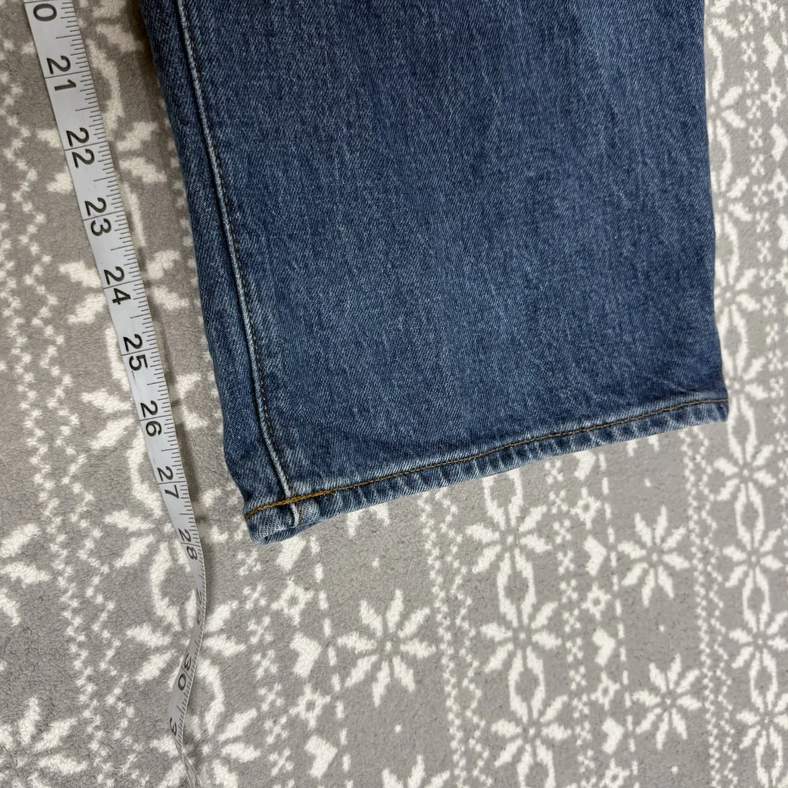 Madewell The Plus Curvy Perfect Vintage Straight Jean in Mayfield Wash‎ Size 26W - Image 12