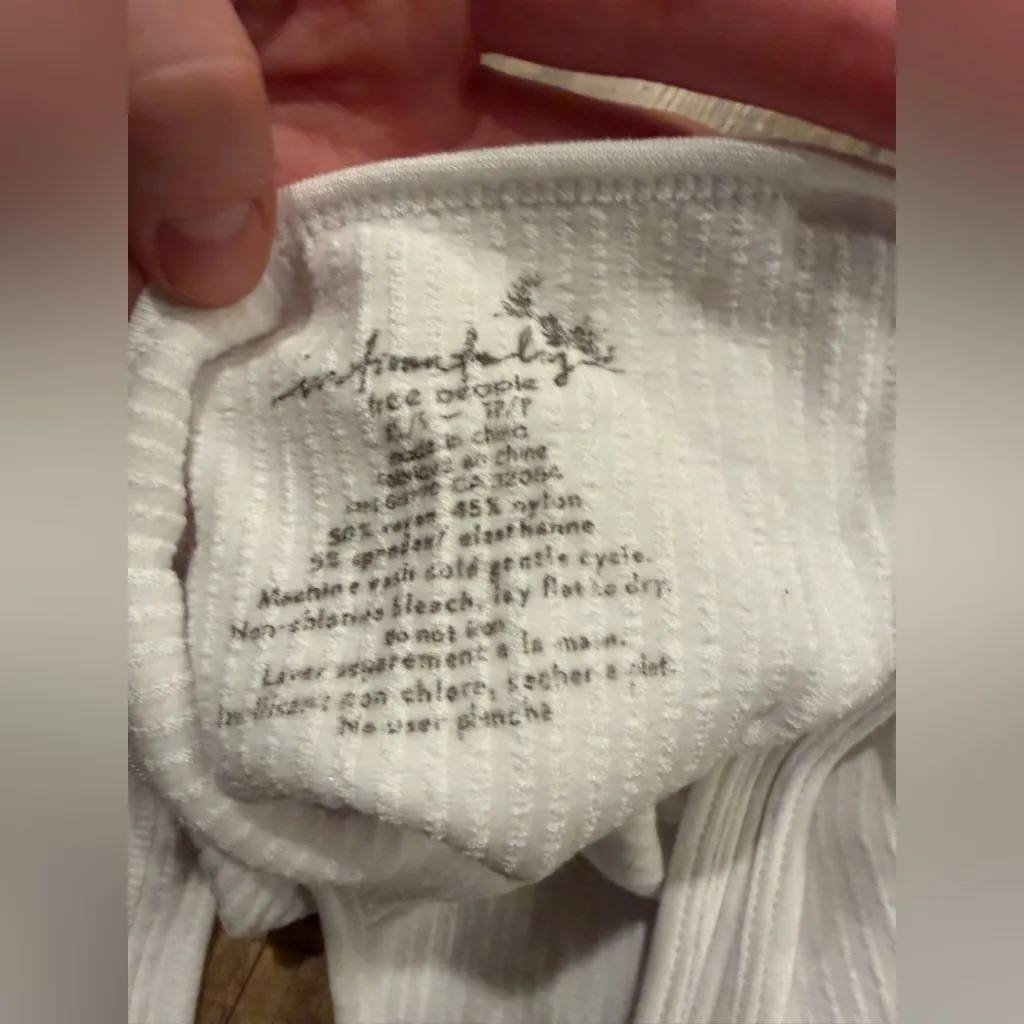 Free People SOLID RIB BRAMI White XS/S - Image 5