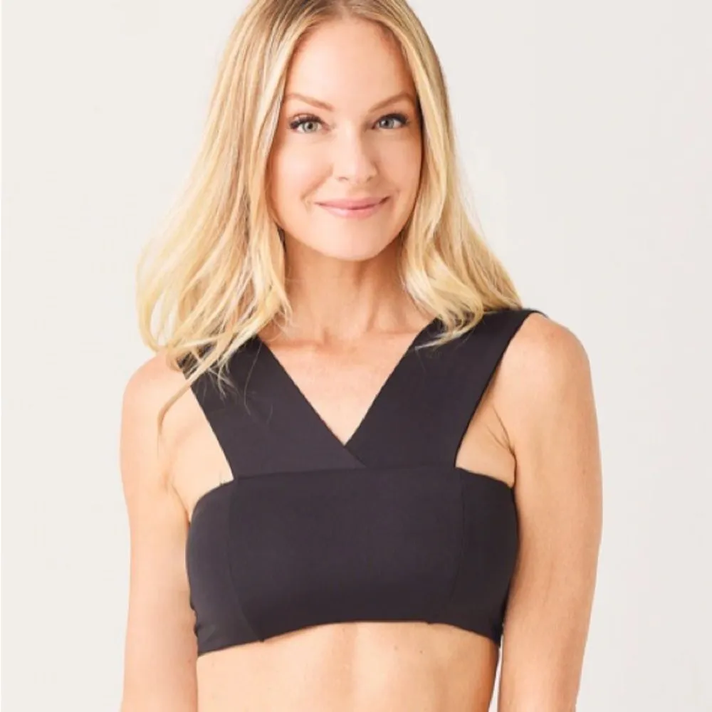 L*SPACE Parker Pastel Green Wide Strap Bandeau Bikini‎ Top Sports Bra Size XS - Image 6