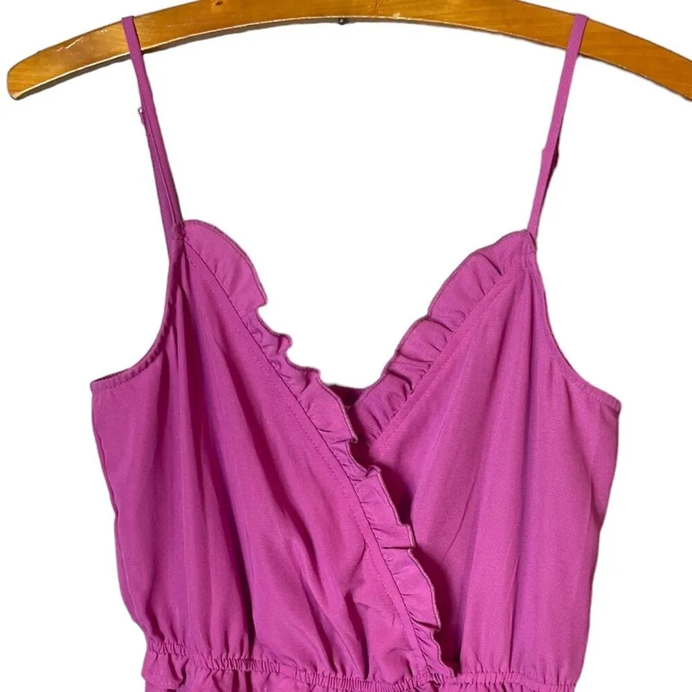 Kingston Grey Women’s Sz Small Ruffled Jumpsuit Pants V - Image 3