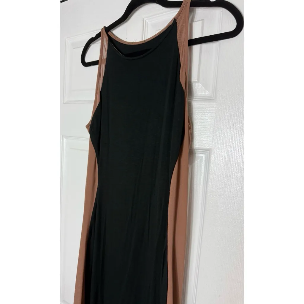 JLUXLabel Black Sheer Illusion Bodycon Midi Dress Sleeveless Sz XXL - Image 4