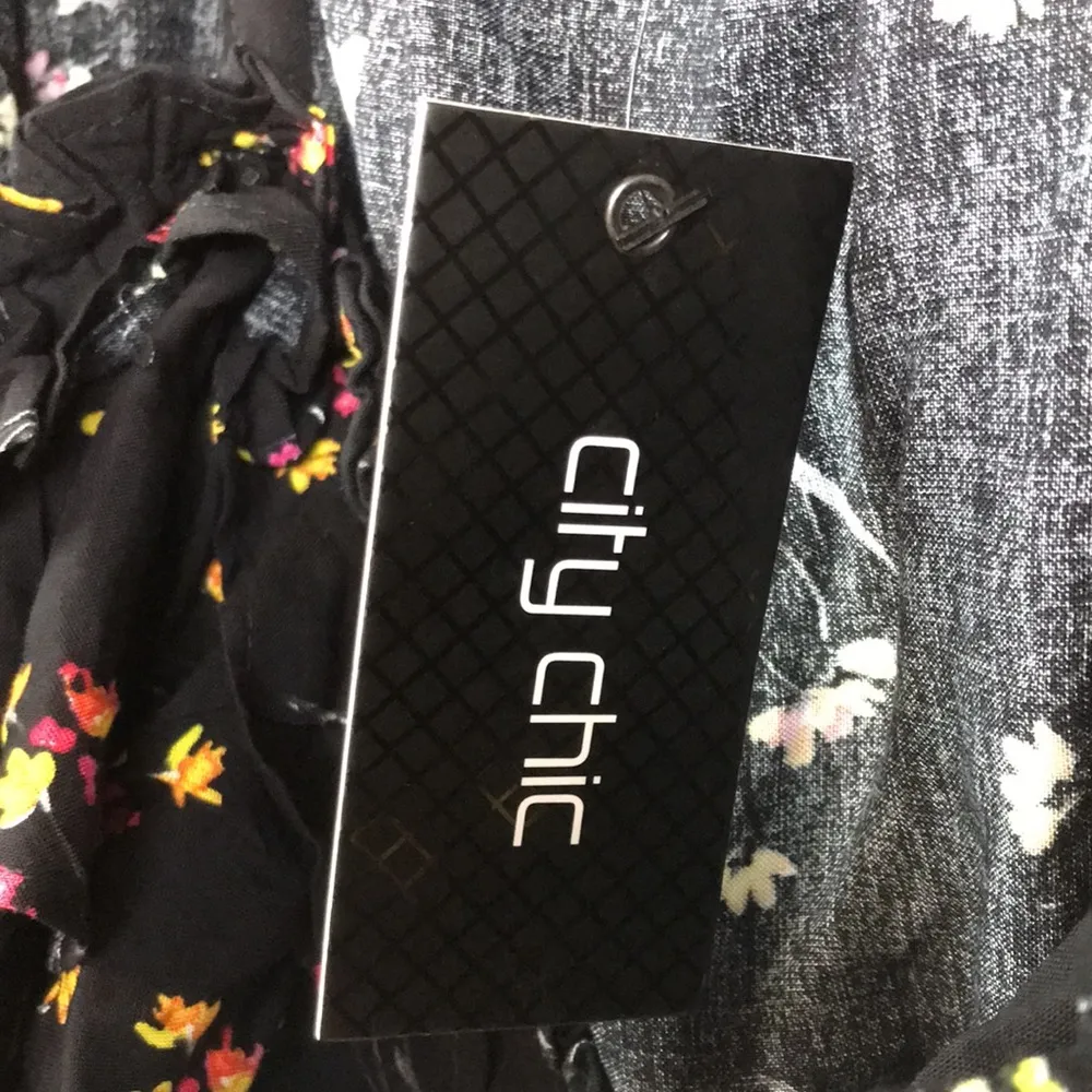 NWT City Chic Women’s Spring Tide Floral Tiered Ruffle Tank Mini Dress - Image 10