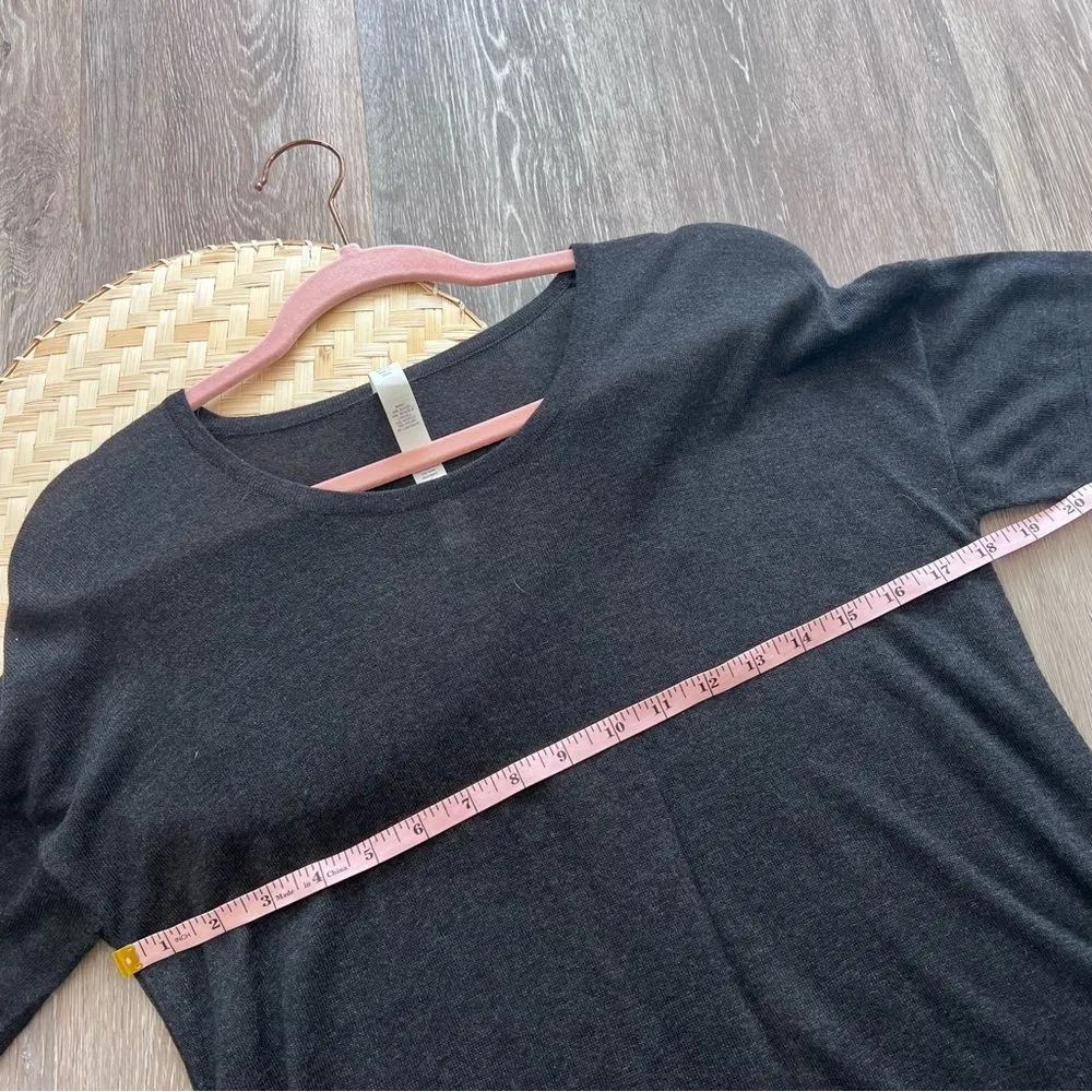 Nwt Lululemon daya knit tee cashmere blend‎ heathered black womens Size 6 - Image 5