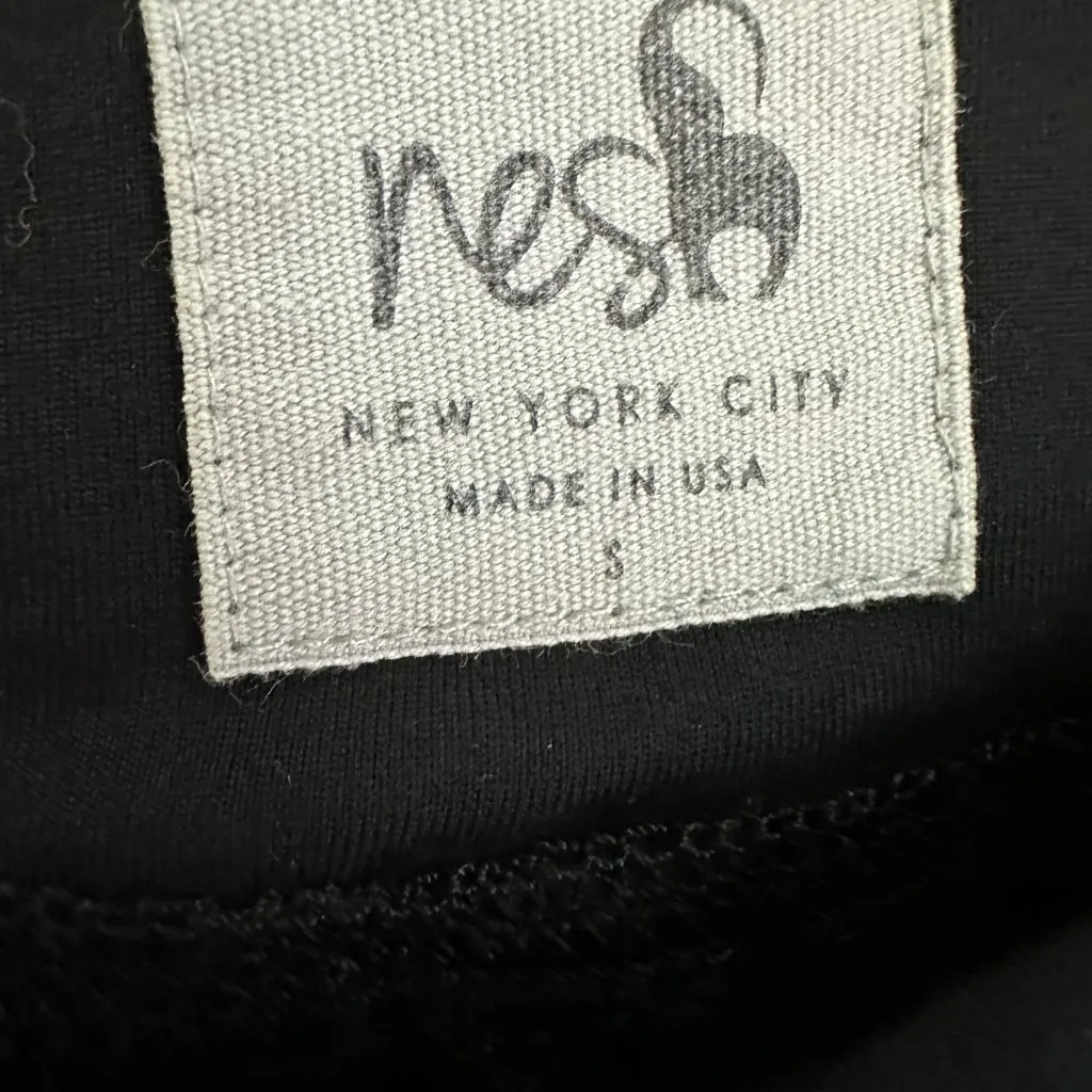 NESH Made in NYC New York City Split Knee Vented Moto Pants Black Women's Small - Image 2