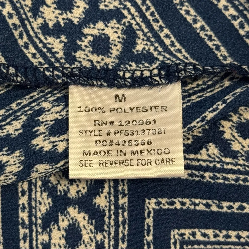 Pink Rose Women’s Blue & White Patterned Tank Top Dress Size Medium - Image 9