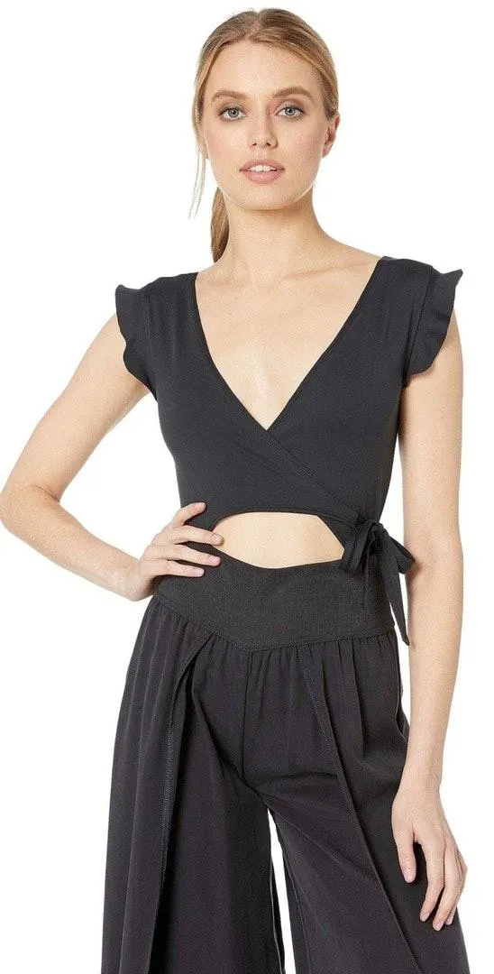 Free People Movement Streamline Bodysuit Black - Image 3