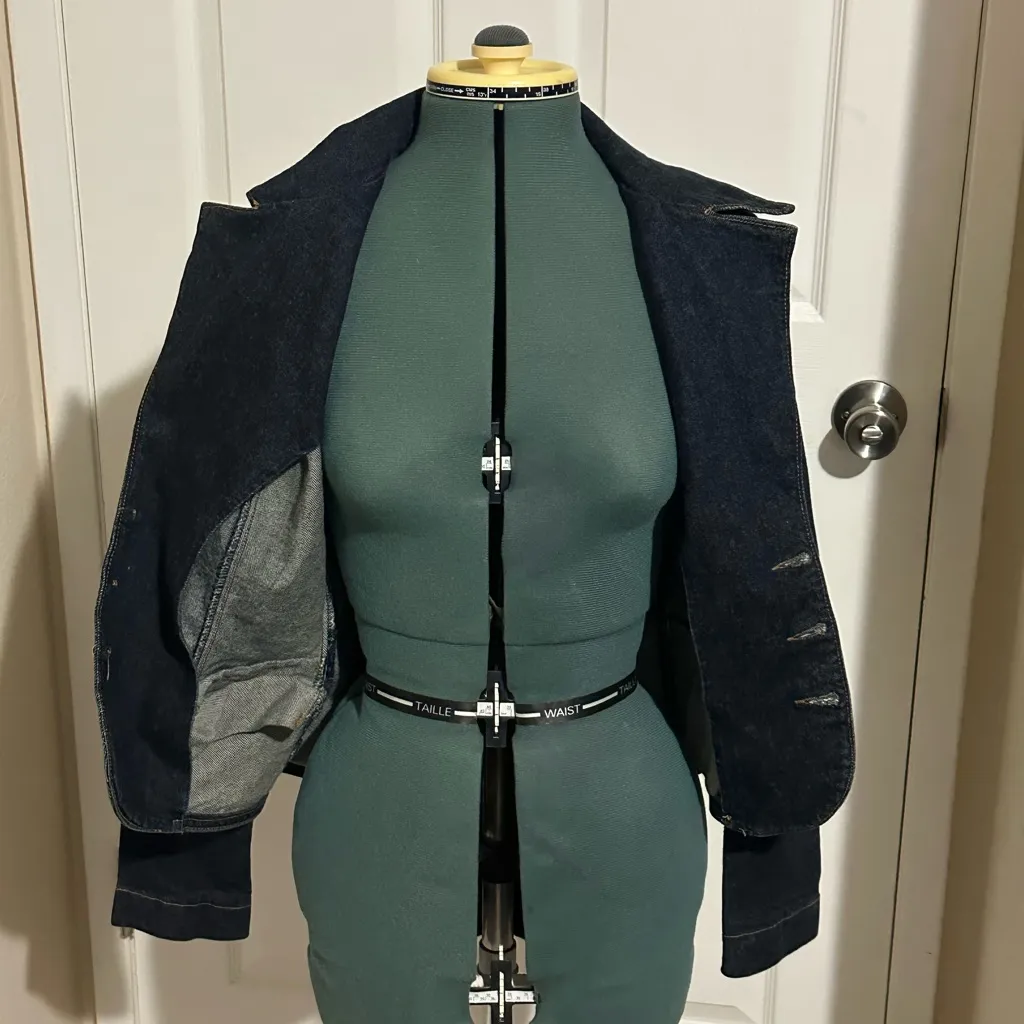 Vintage Frankie B Dark Wash Denim Jacket | Small | Made in USA Blue - Image 7