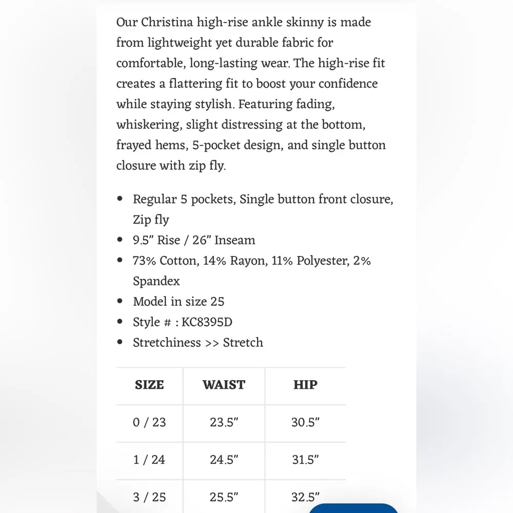 KanCan High Rise Ankle Skinny Jeans - Image 7