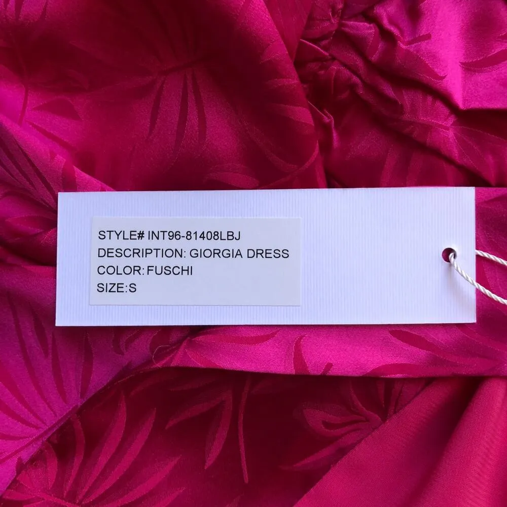 Ronny Kobo Revolve Giorgia Dress Fuchsia Pink Long Sleeve Women's Size Small NWT - Image 14