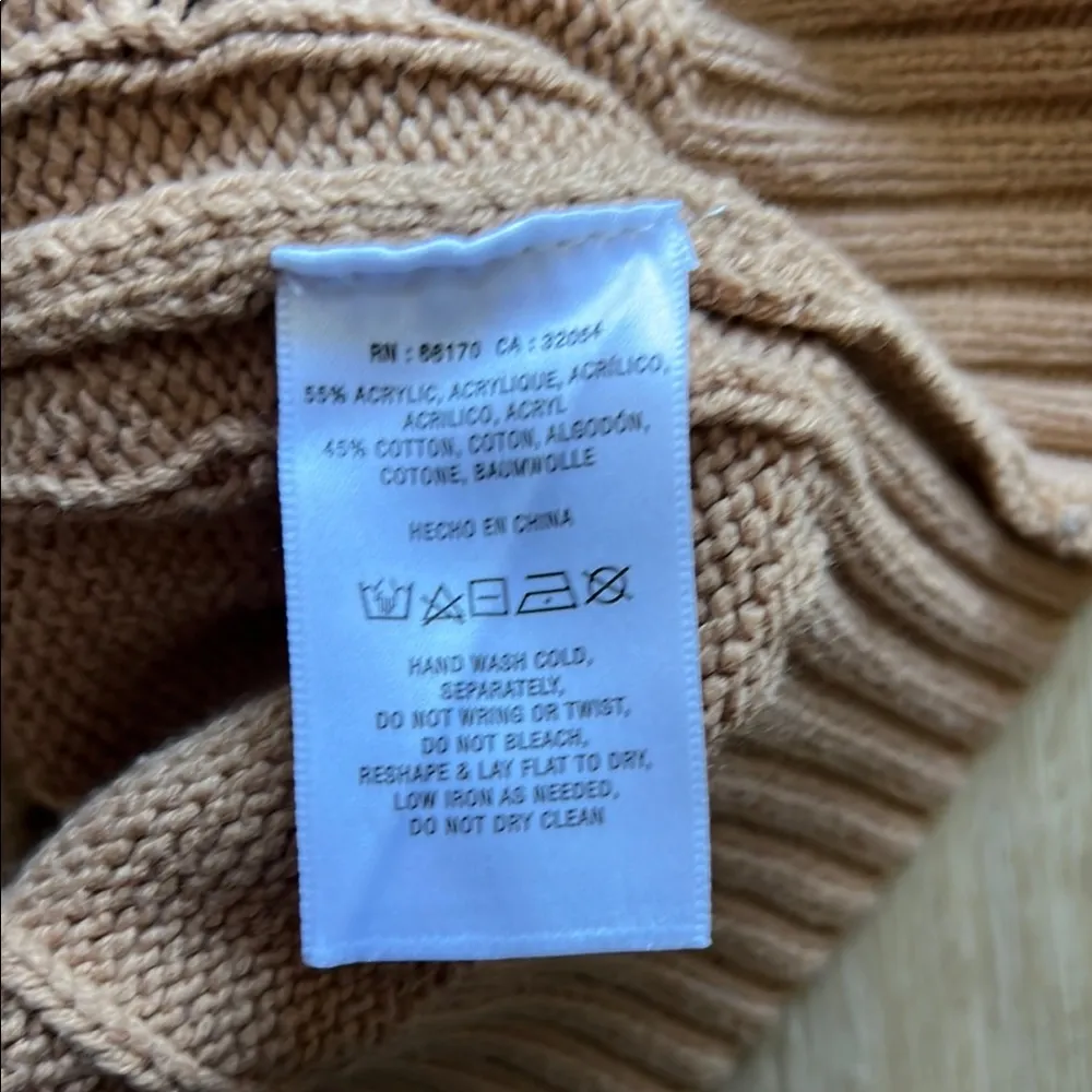 Anthropologie Saturday Sunday Knit Hoodie Ellyn Cable Knit Sweater Size Small - Image 6