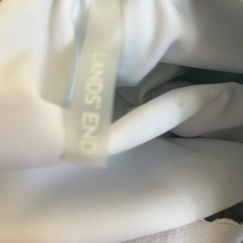 Lands’ End Size 10P Blue Aqua Lined One Piece Swim Suit Tummy Slimming Modest - Image 6