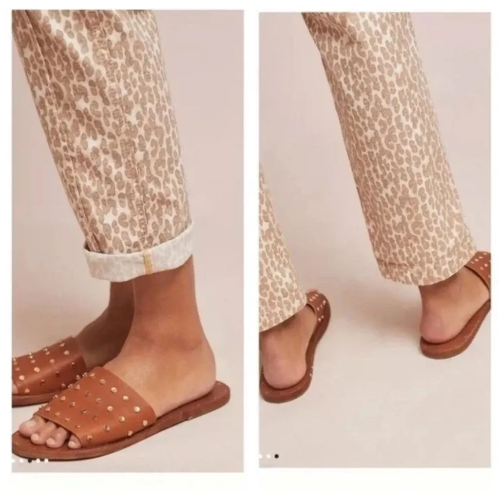 Anthropologie The Wanderer Animal Print Utility Pants With Belt Womens 28 - Image 11