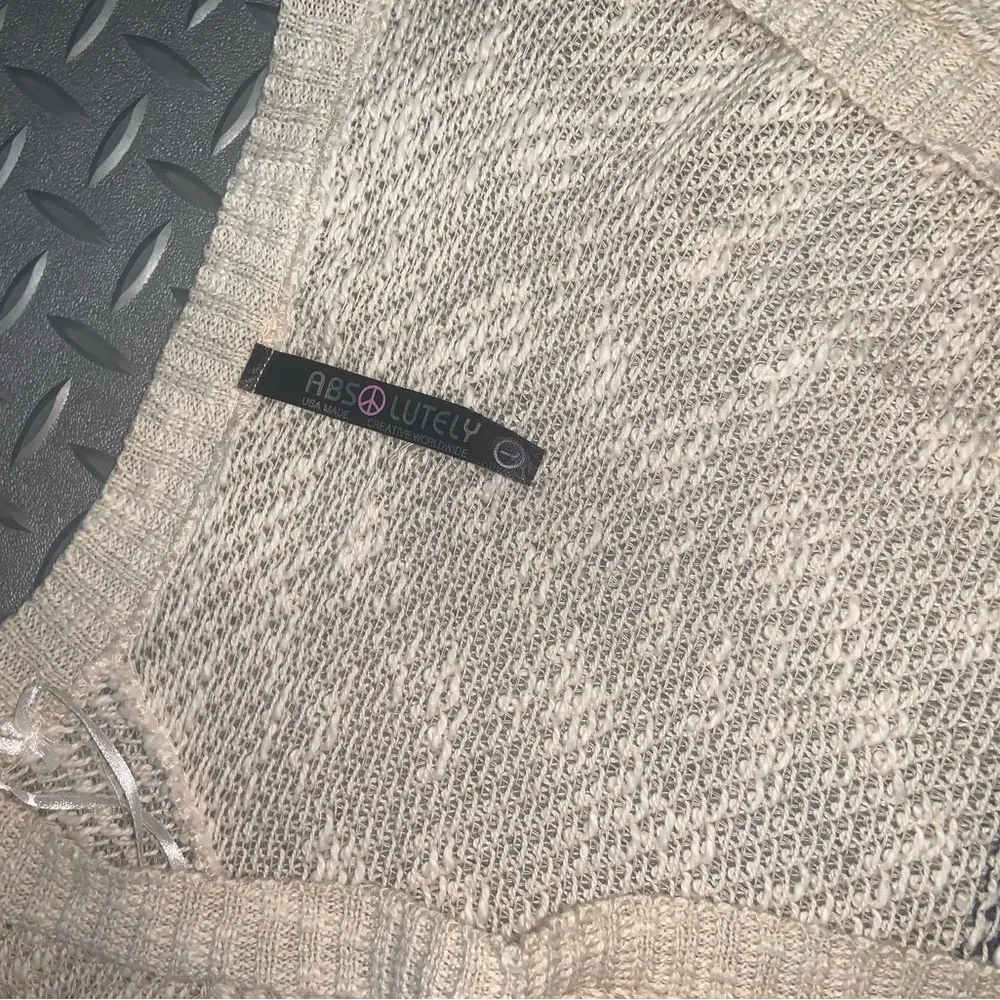 Multi colored long sweater boho printed knit winter holiday casual - Image 3