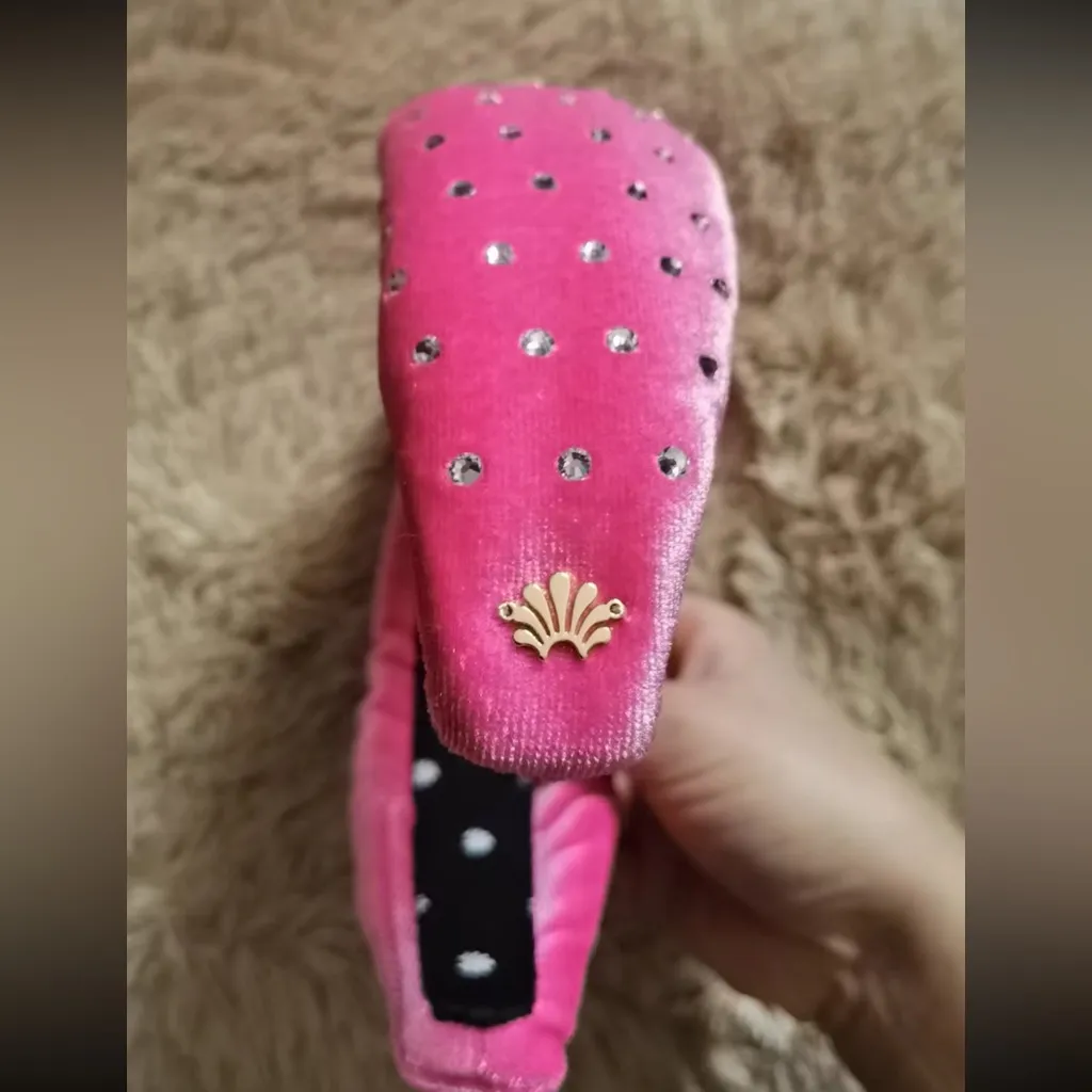 LeLe Sadoughi Pink Rhinestone women Headband - Image 5