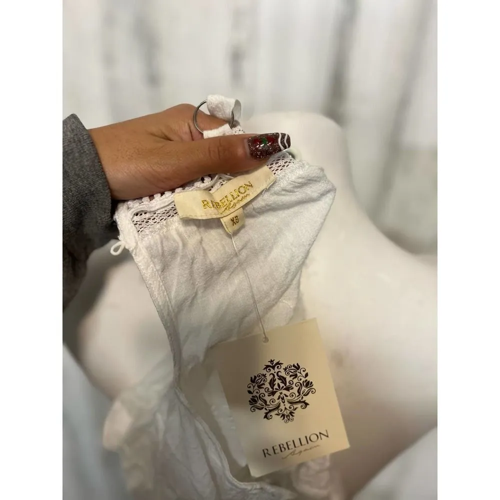 Rebellion White tank top - Image 2