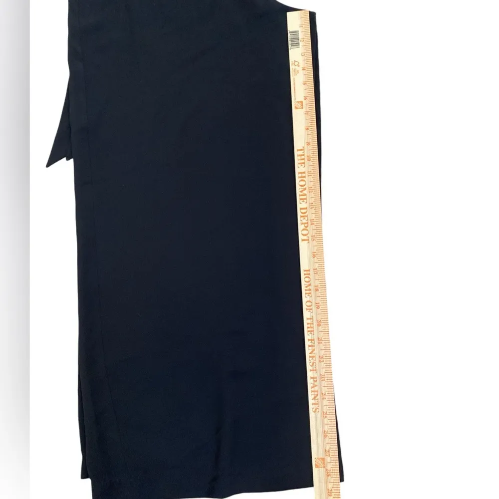 BCBGMAXAZRIA  black belted wide leg ankle pants - Image 4