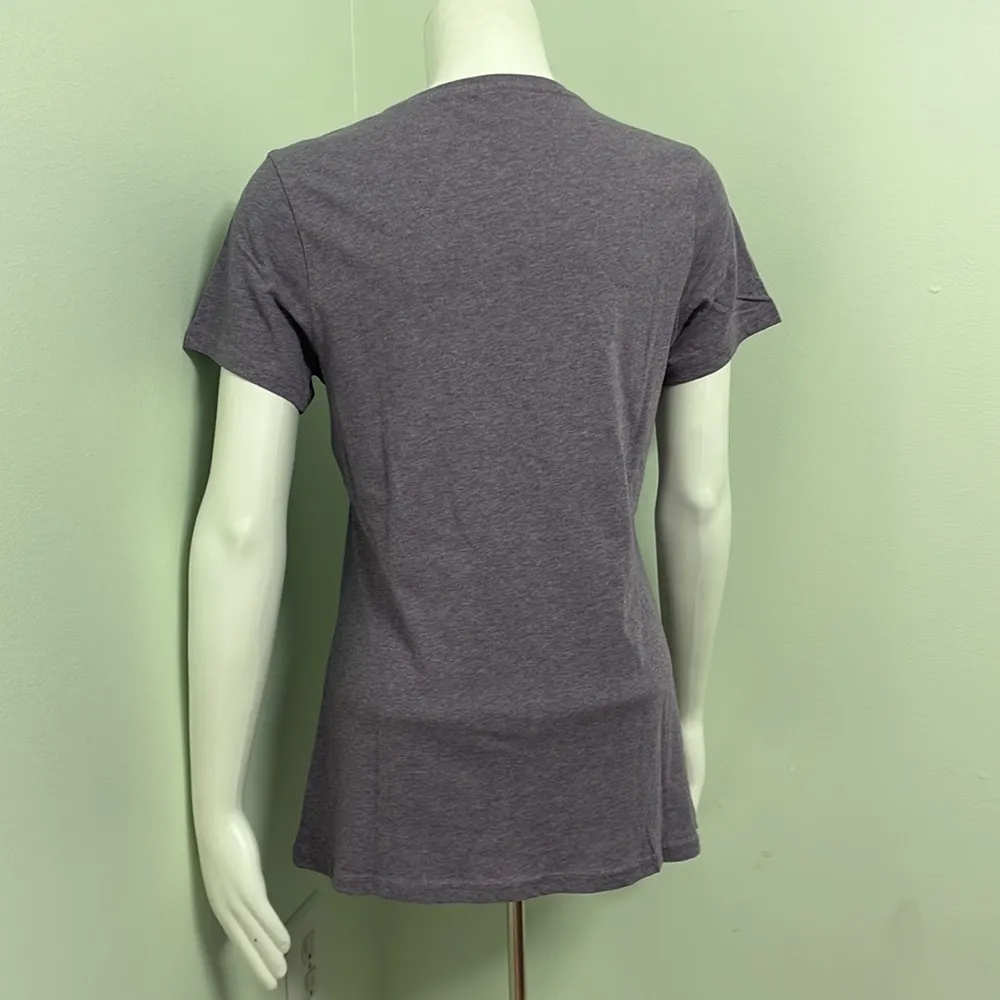 PACT Organic Cotton Short Sleeve Purple Crewneck T-Shirt Womens Small - Image 4