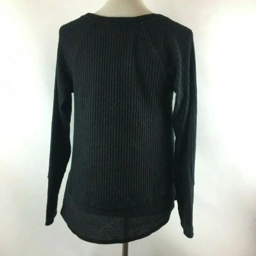 Caslon Black Cozy V-Neck Waffle Knit Tee - Image 11