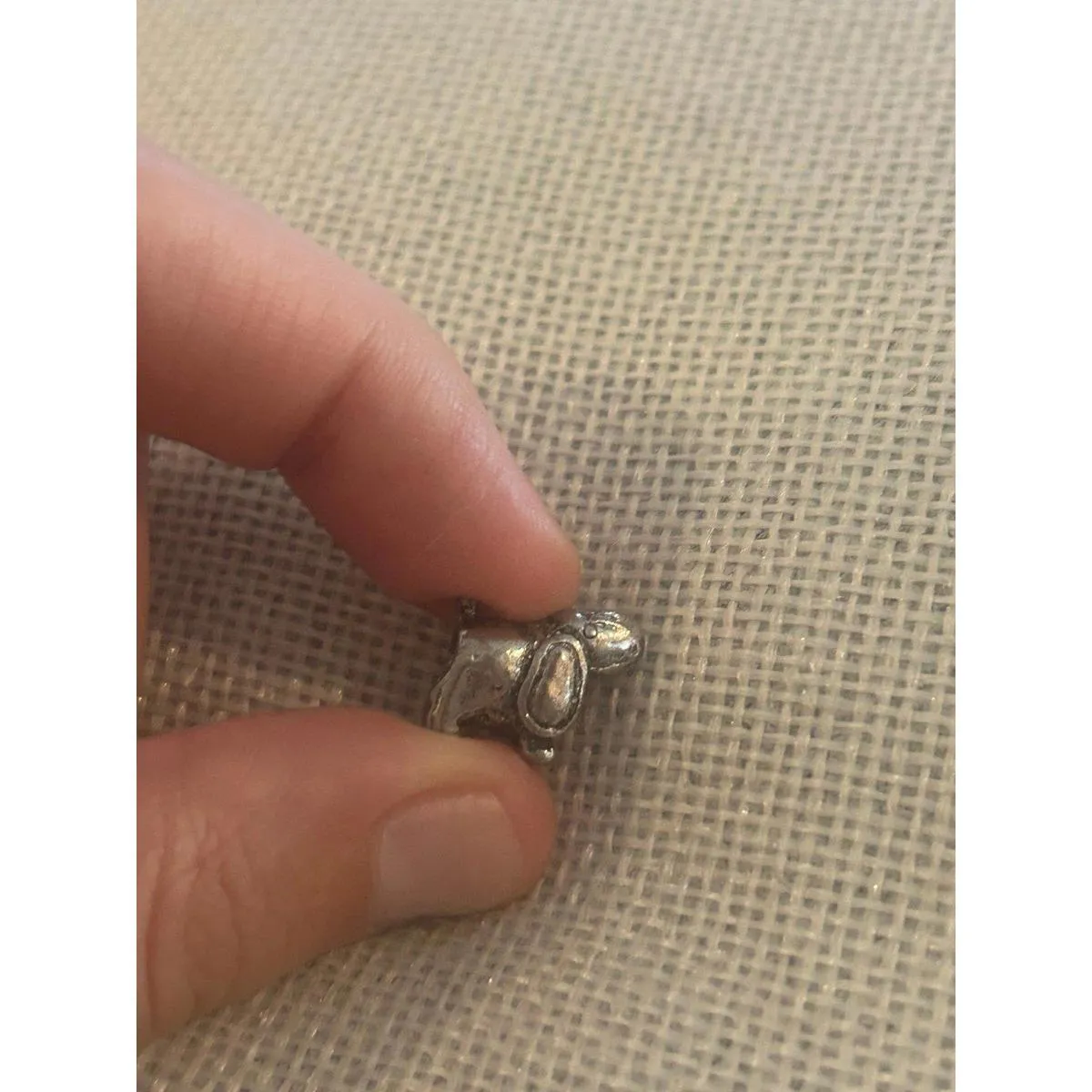 A512 charm bracket silver plated 5 pcs Gray - Image 11