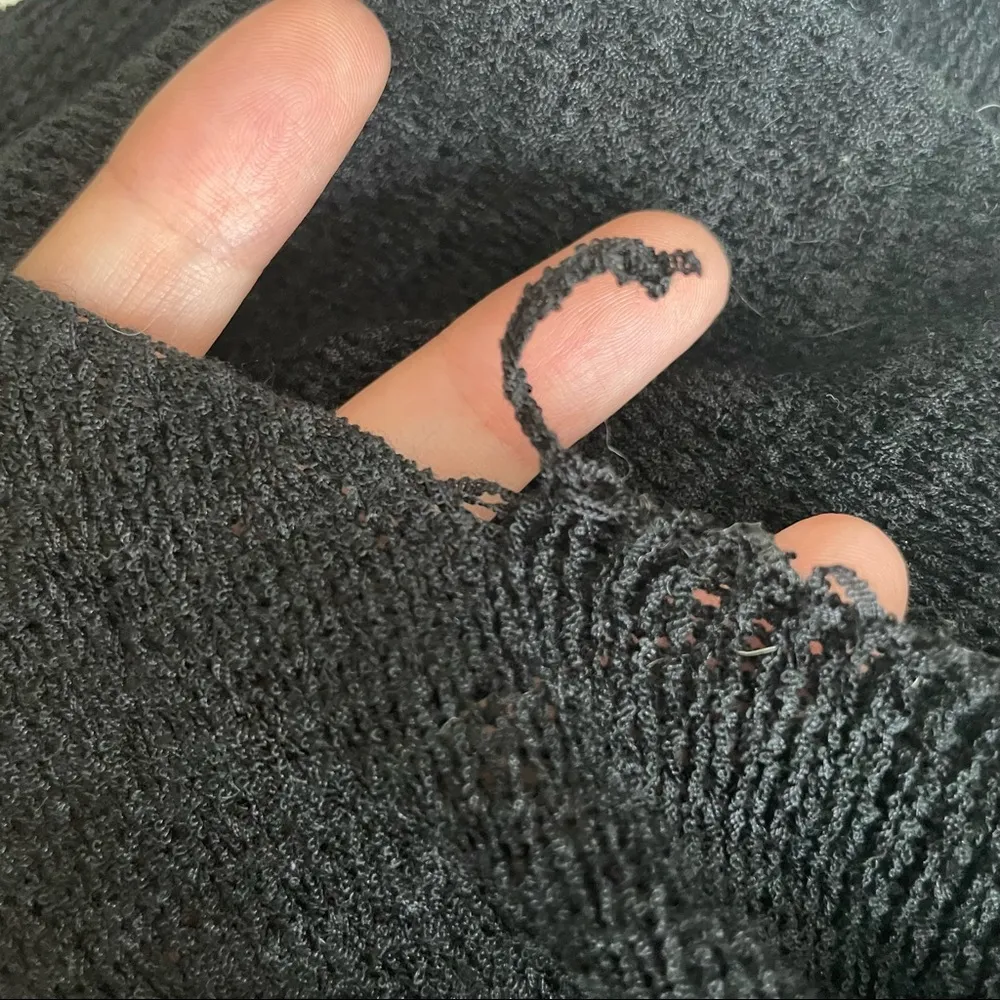 NWT brandy Melville loose knit front tie crop top - Image 6