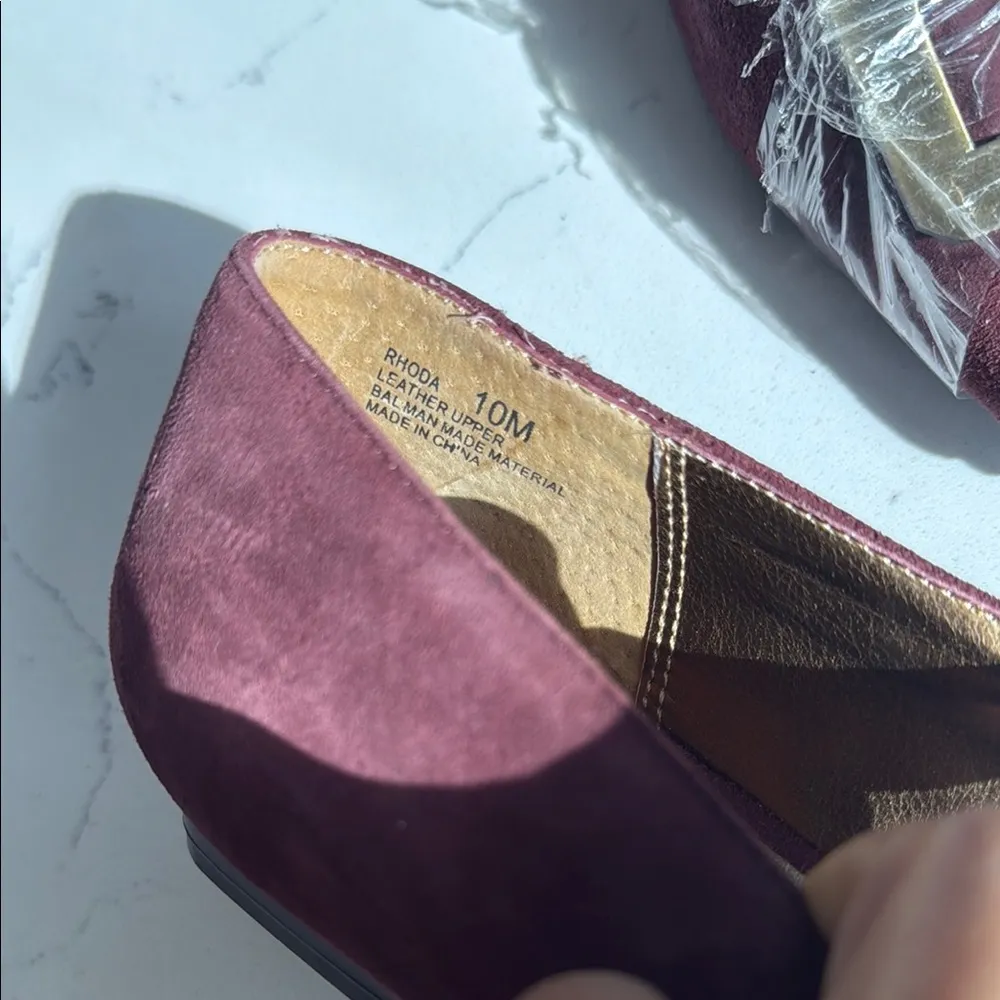 Chinese Laundry Red and Gold Flats with Square Toe - Image 7