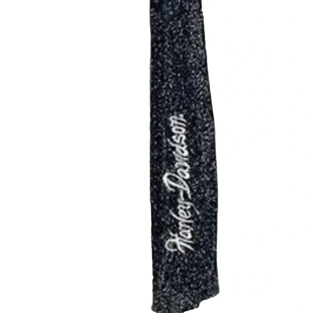 Harley Davidson Metallic Silver Black Ribbed Knit‎ Pullover Sweater Size XL - Image 4