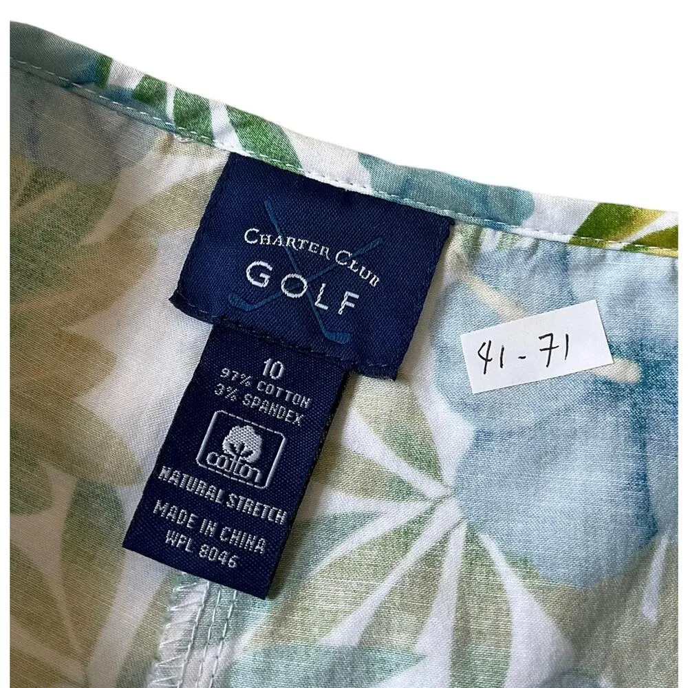 Charter Club Multicolor Tropical Golf Skirt Women's Size 10 | 41-71 - Image 3