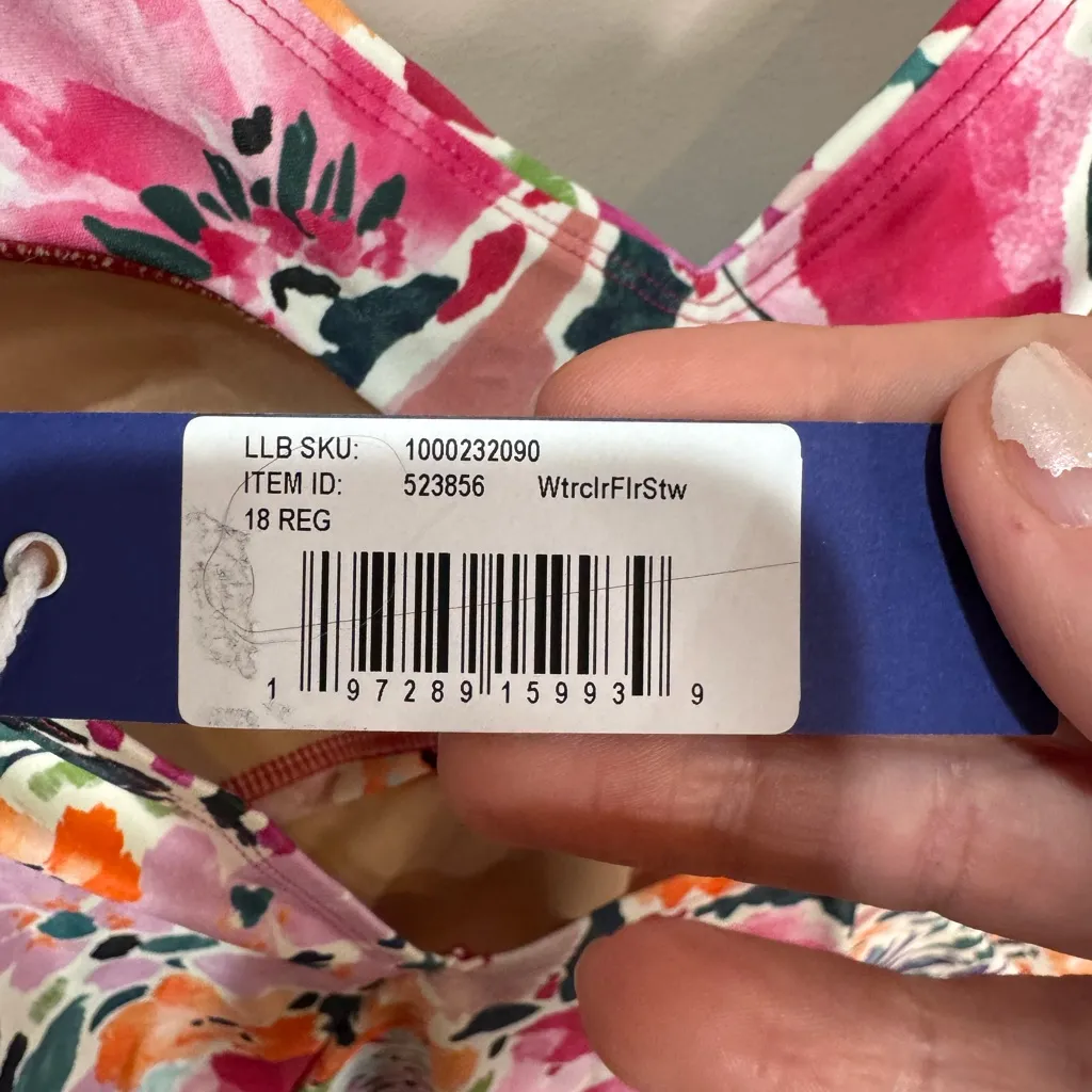 NWT Summersalt X LL Bean Ruffle Backflip One Piece‎ Floral Swimsuit 18 - Image 7