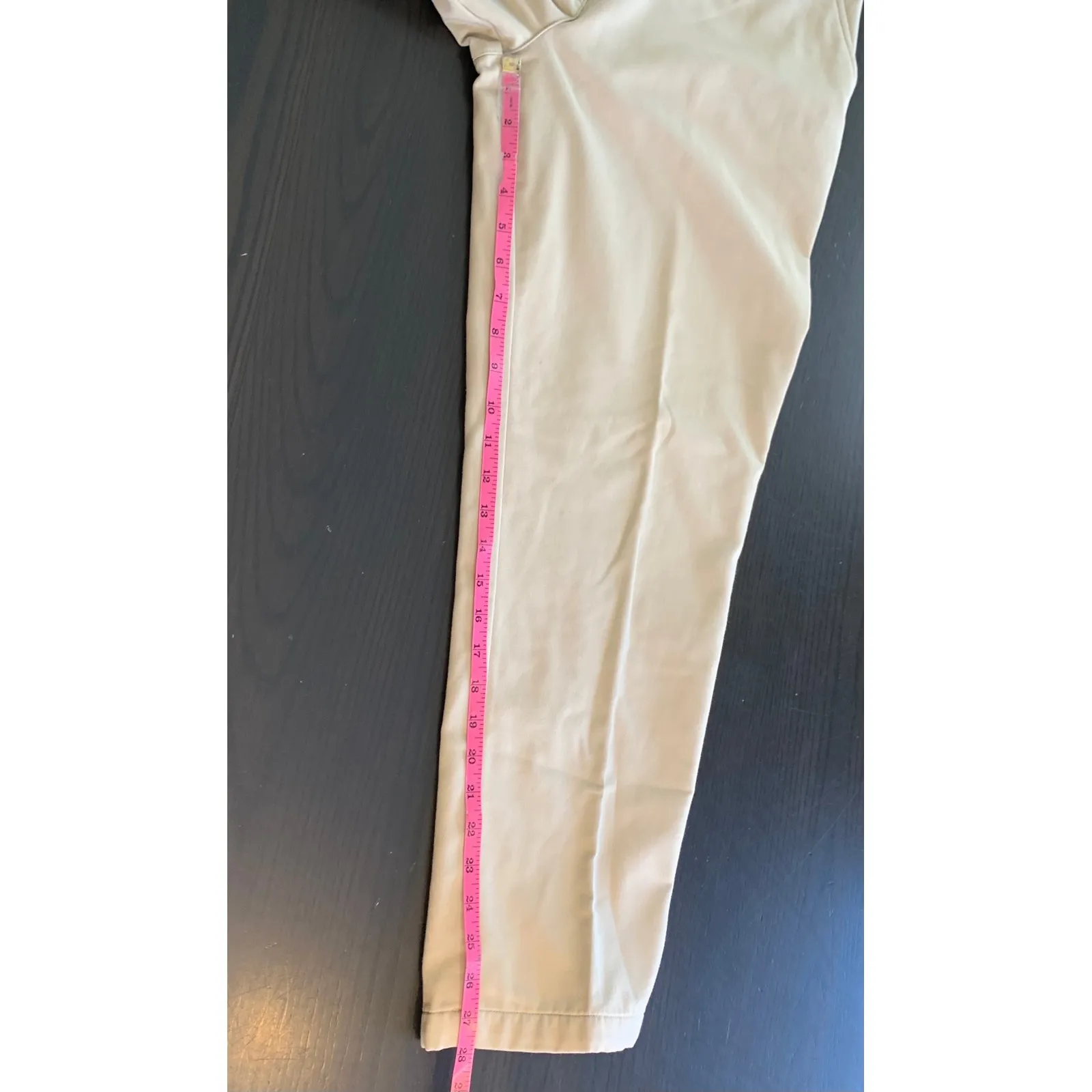 LL Bean Khaki Cotton Flannel Lined Pants Women 10 Petite Warm Preppy Retro Basic Tan Size 10P - Image 10