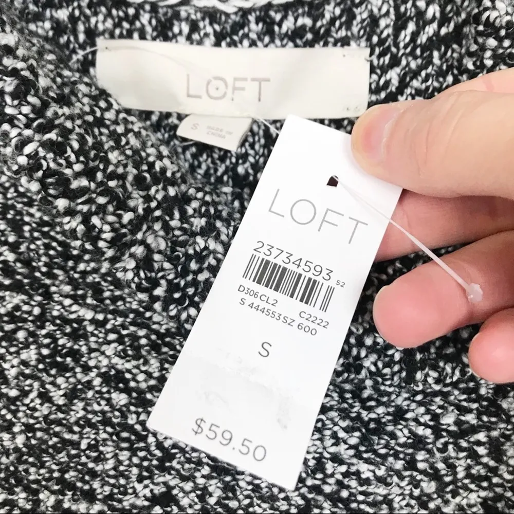 Loft Speckled Sleeveless Mock Neck Sweater Dress Sz S - Image 4