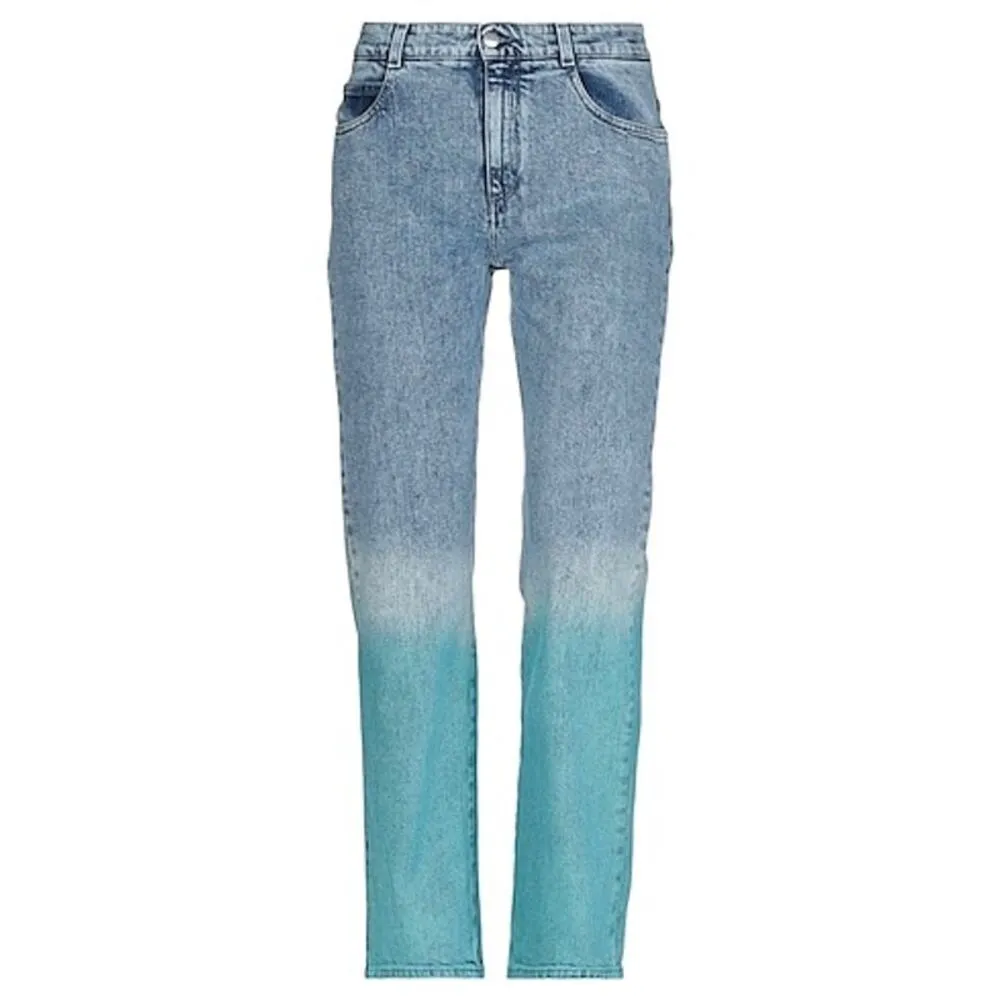 Stella McCartney Degrade Mid Rise Straight Leg Relaxed Multi Color Jeans Size 29 - Image 6