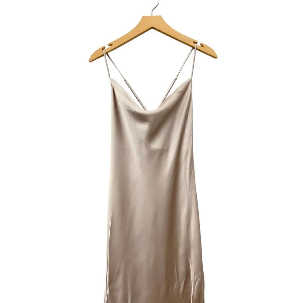 Show Me Your Mumu Tuscany Maxi Slip Dress Show Me The Ring Luxe Satin size M - Image 7