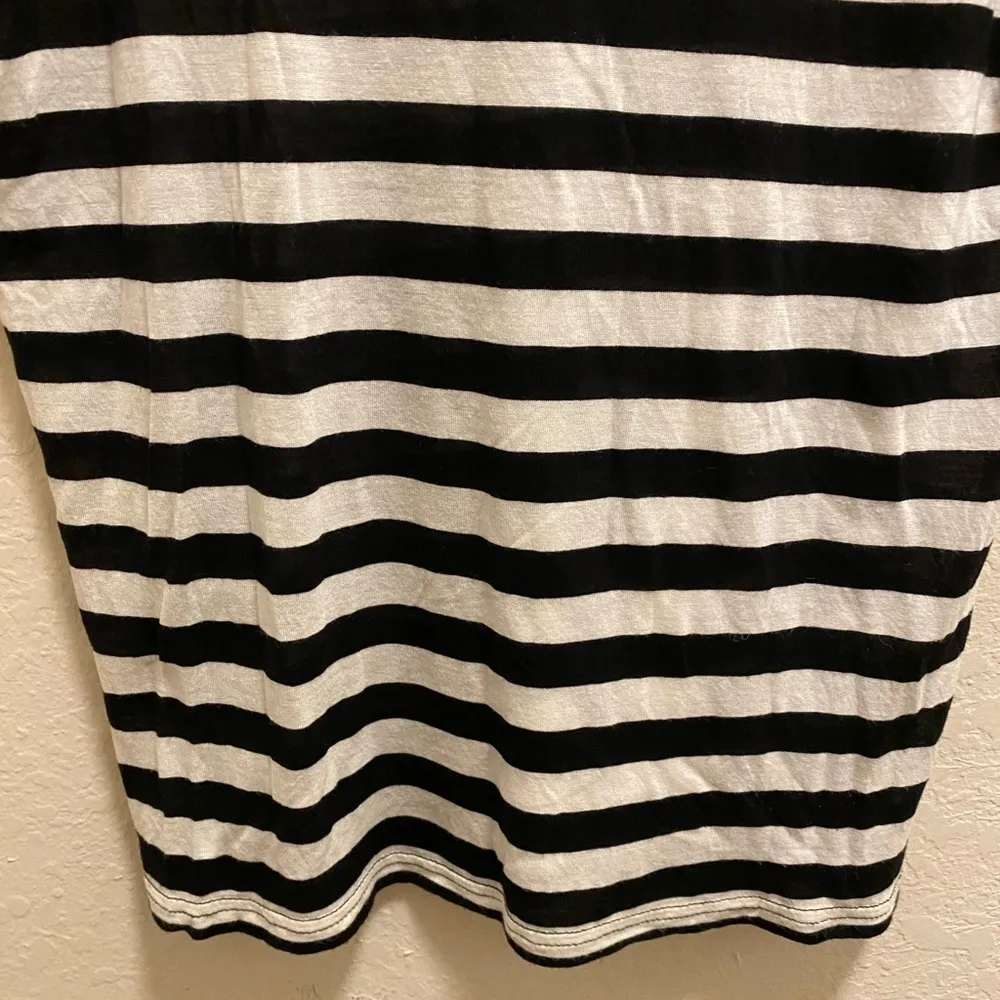 Madewell Black & White Striped Short Sleeve T-Shirt Size XS - Image 6