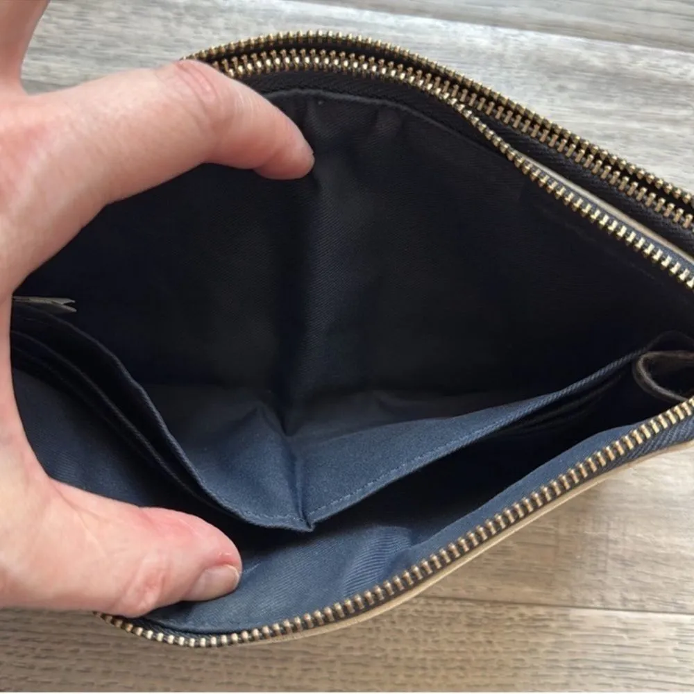 Coach Double Zip Leather Clutch Wallet - Image 6