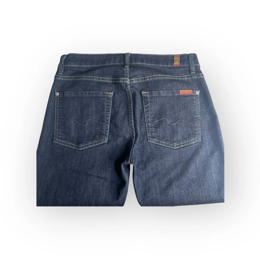 new 7 For All Mankind® ㋛ Mid Rise Straight Leg Denim Jeans ㋛ Dark Mercer ㋛ 27 - Image 4