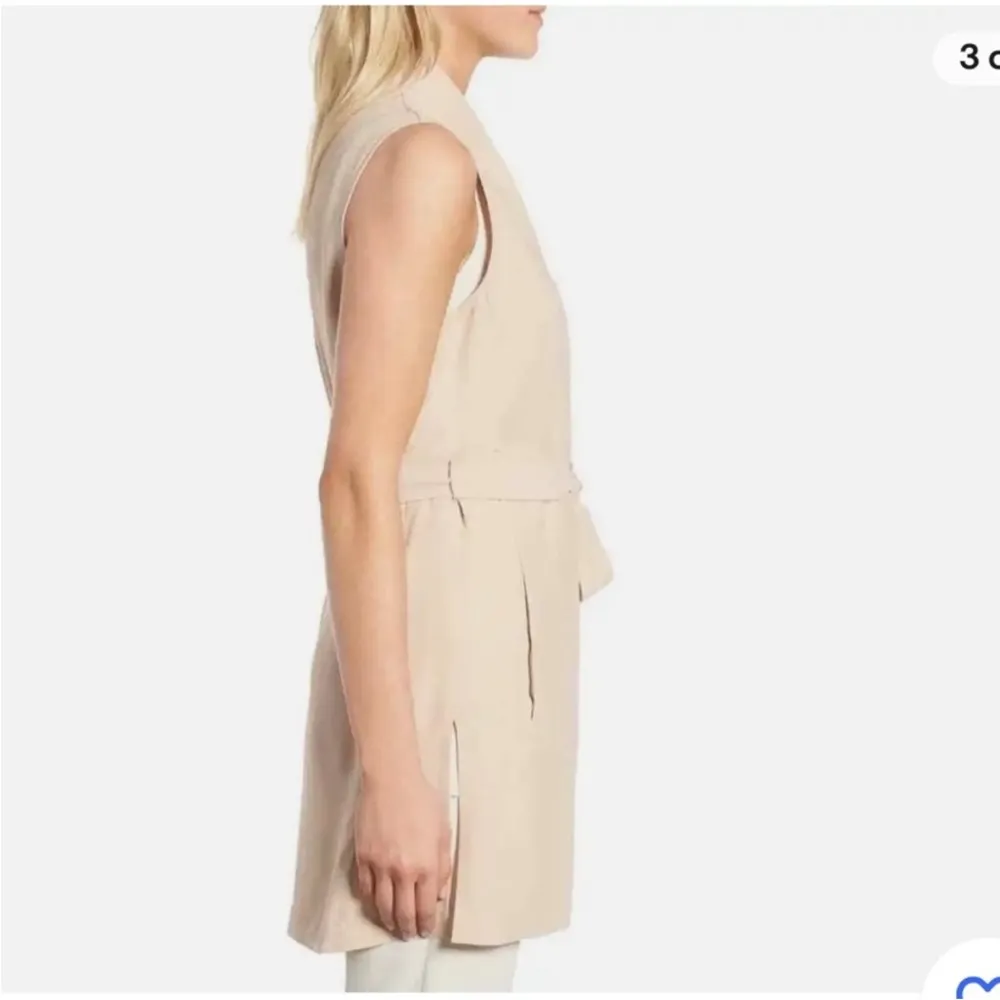 Eileen Fisher Belted Silk Vest - Image 2