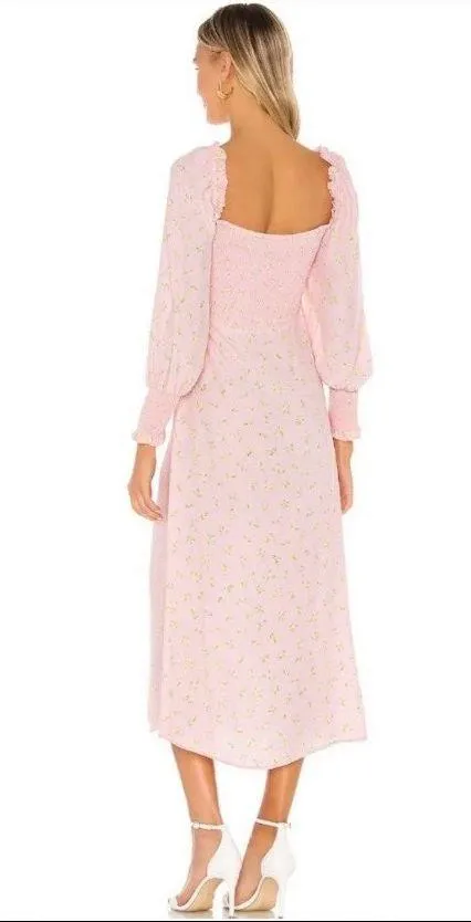 MATHILDE MIDI DRESS IN PINK LUDA FLORAL - Image 4