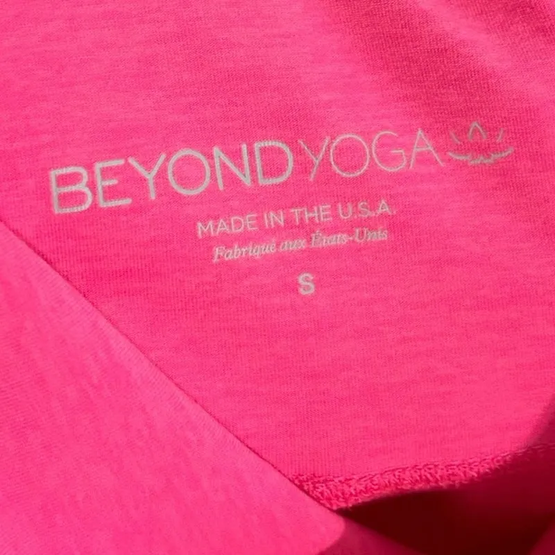 Beyond Yoga Hot Pink Spacedye High Rise Cropped Leggings Size Small - Image 2